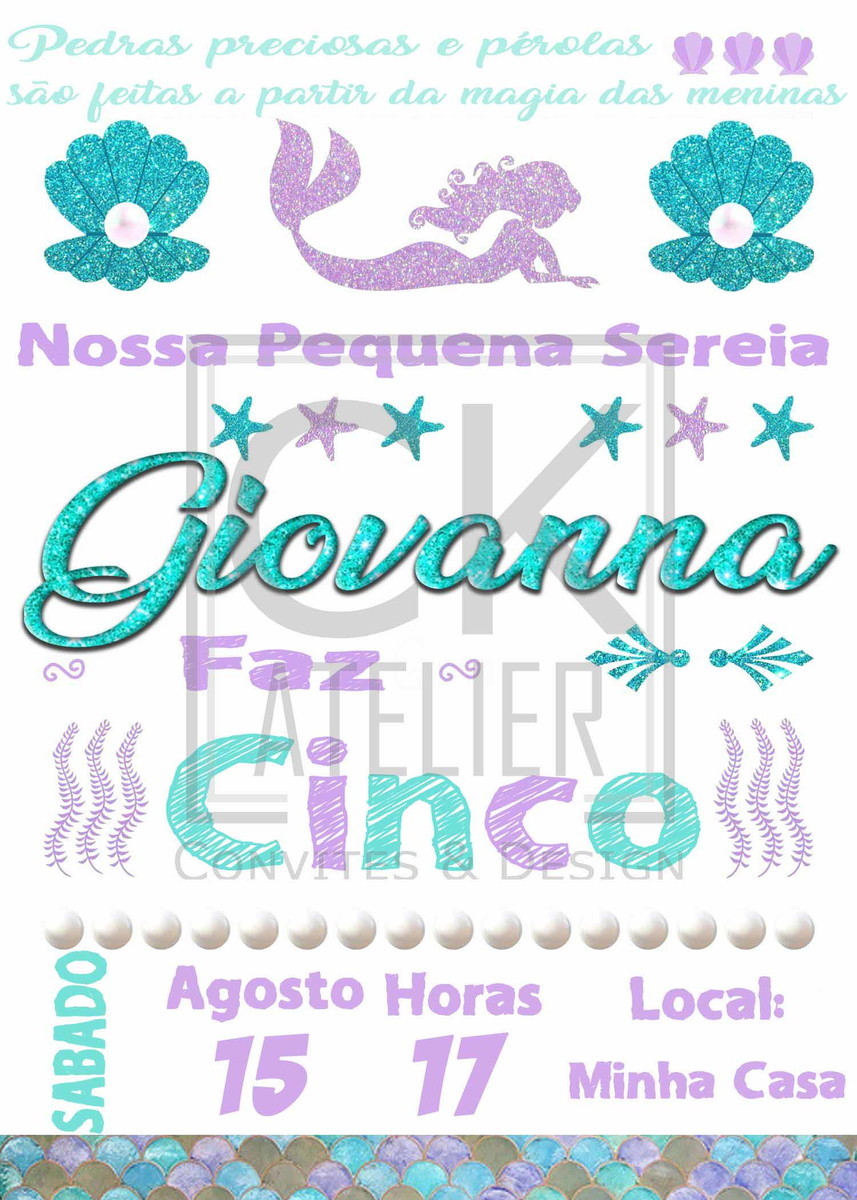 Convite Sereia