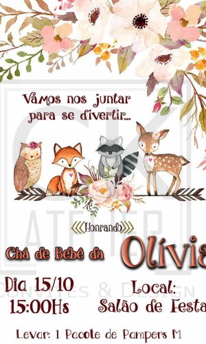 Convite de Bebê Cute