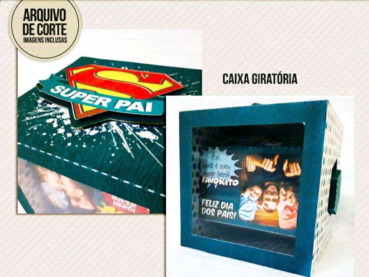 DIA DOS PAIS CAIXA GIRATÓRIA-SUPER PAI (#199) PDF E DXF - Imagem 2