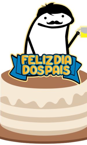 Kit C/ 5: Arquivo Corte Topo Flork Feliz Dia Dos Pais 044