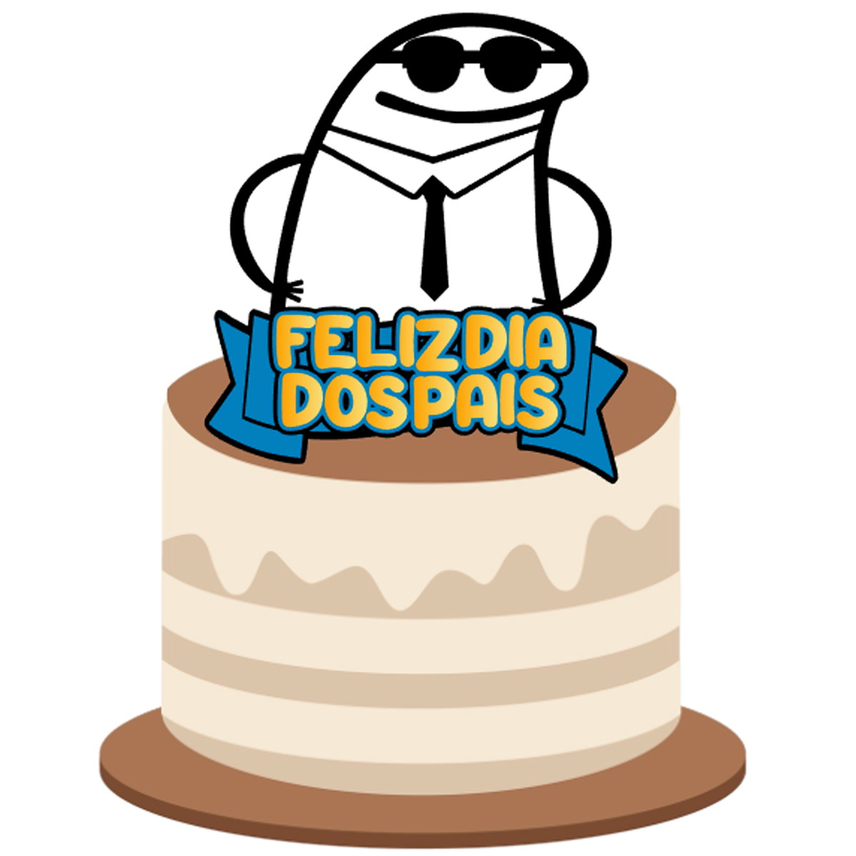 Kit C/ 5: Arquivo Corte Topo Flork Feliz Dia Dos Pais 045