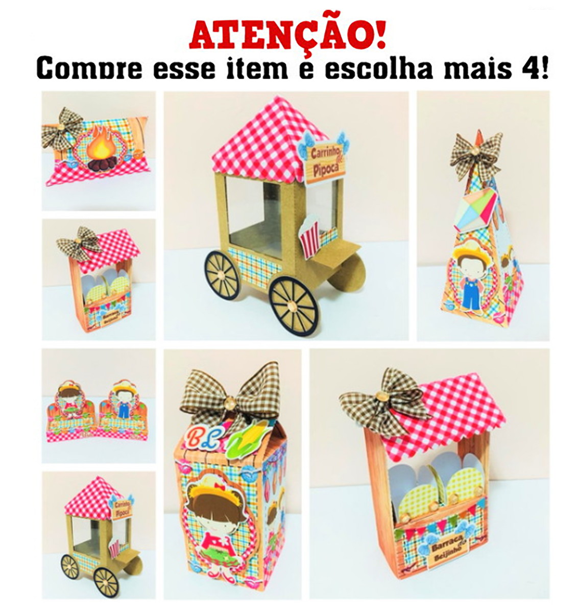 Kit c/ 5: Arquivo de corte festa junina - STUDIO