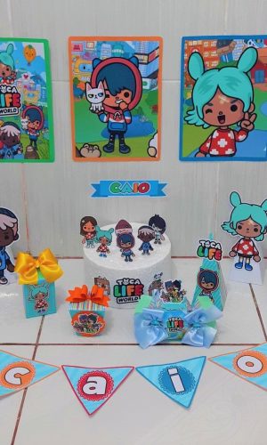 KIT C/ 5 ARQUIVO DE CORTE: KIT FESTA TOCA LIFE WORD 001