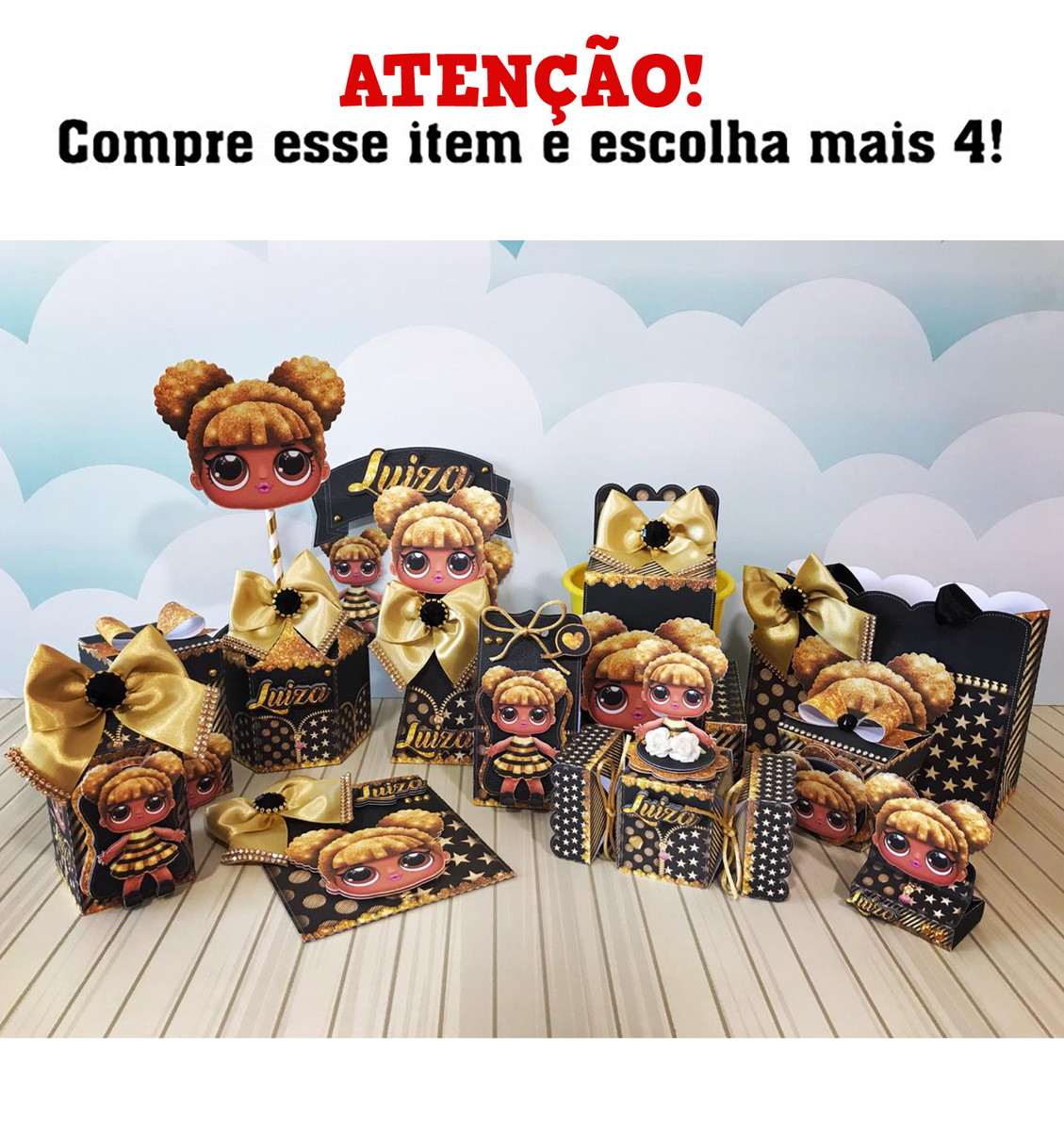 Kit c/ 5: Arquivo de Corte Lol Queen Bee