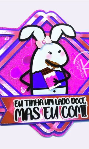 KIT C/ 5 ARQUIVO DE CORTE: TOPO COELHINHA FLORK PÁSCOA 069