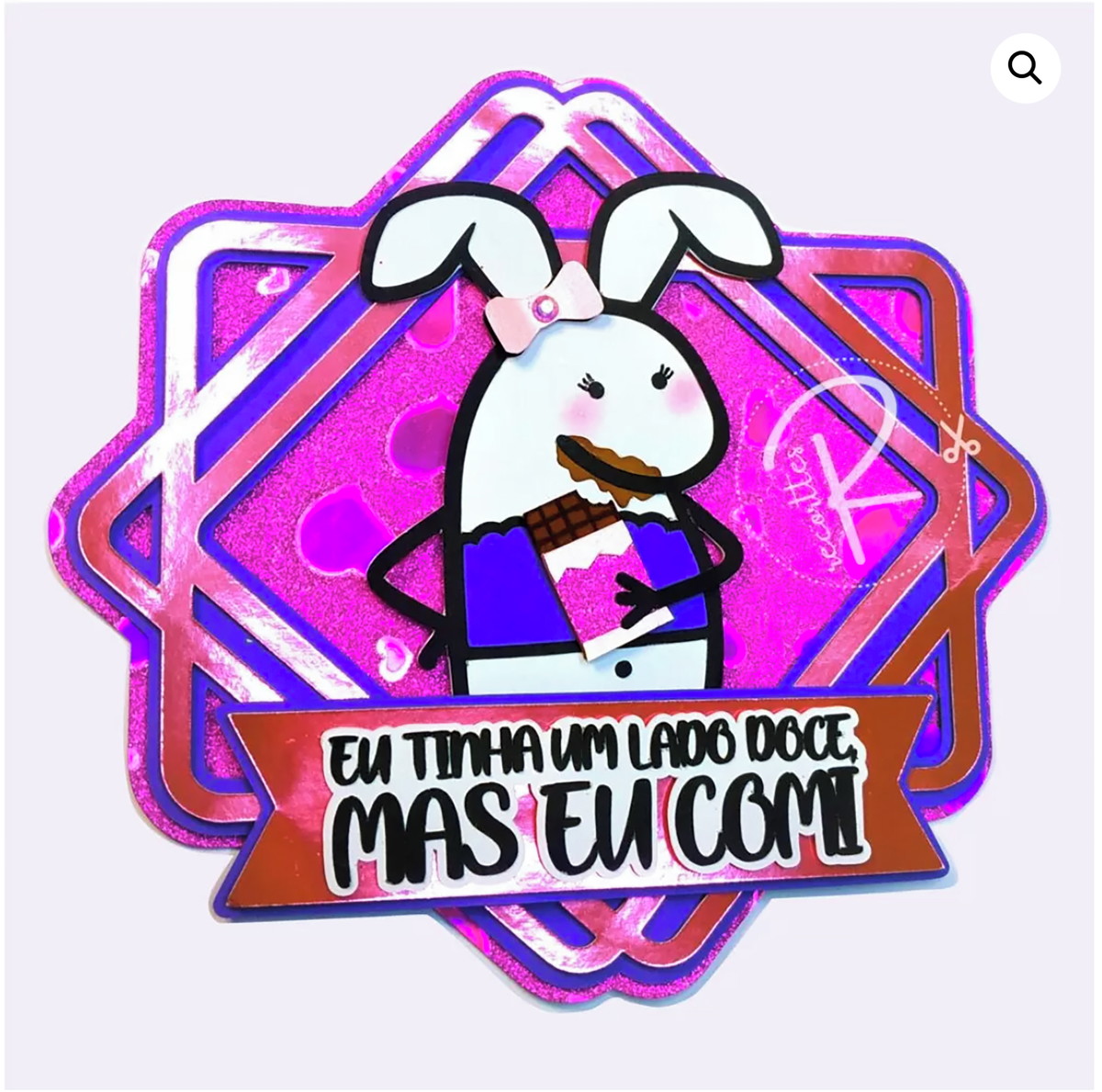 KIT C/ 5 ARQUIVO DE CORTE: TOPO COELHINHA FLORK PÁSCOA 069