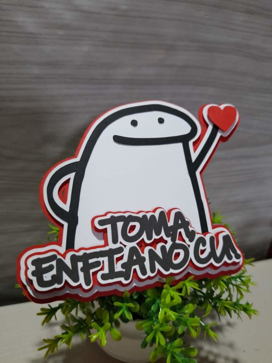KIT C/ 5 ARQUIVO DE CORTE: TOPO DE BOLO FLORK BENTO CAKE 005