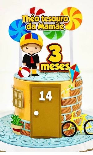 Kit C/ 5 Arquivo De Corte: Topo De Bolo Kiko Chaves 002