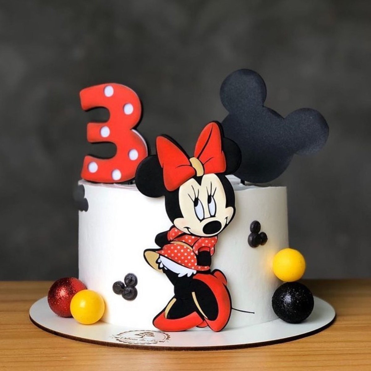 Kit C/ 5 Arquivo De Corte: Topo De Bolo Minnie 009