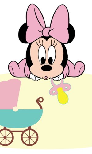 Kit C/ 5 Arquivo De Corte: Topo De Bolo Minnie Baby 007