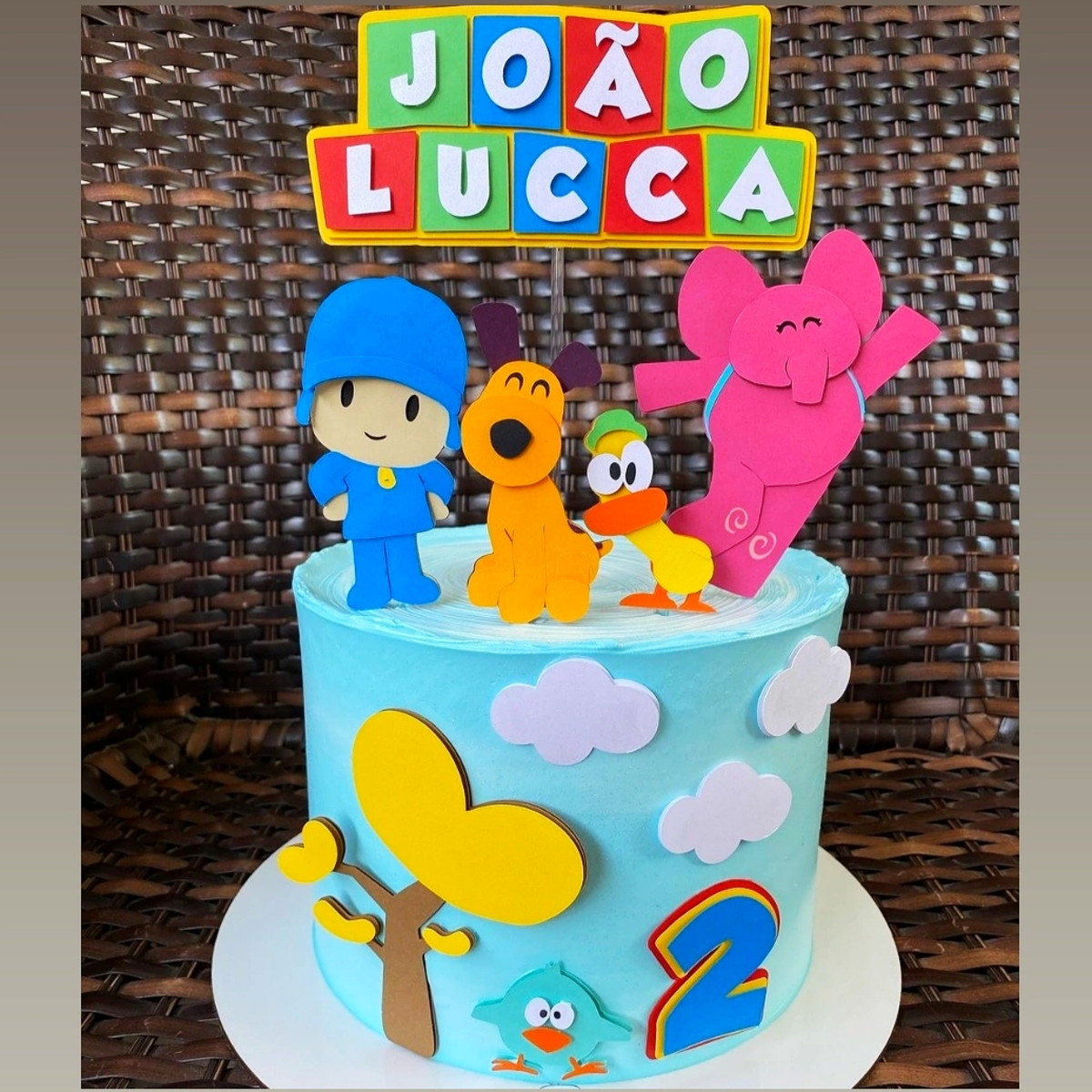 KIT C/ 5 ARQUIVO DE CORTE: TOPO DE BOLO POCOYO 001