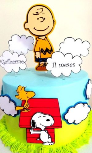 KIT C/ 5 ARQUIVO DE CORTE: TOPO DE BOLO SNOOPY 002