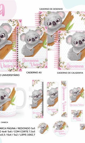 Arquivos: 03 - Kit Escolar Etiquetas Coala
