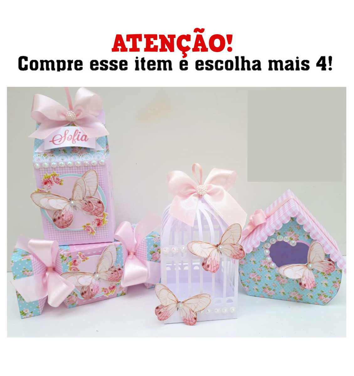 Kit c/ 5: Arrquivo de Corte Jardim Encantado