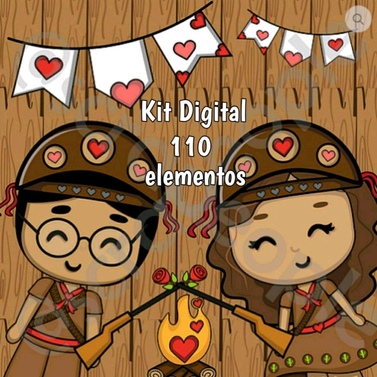 Kit Clipart - Scrapbook - Amor Arretado Festa Junina (#373)
