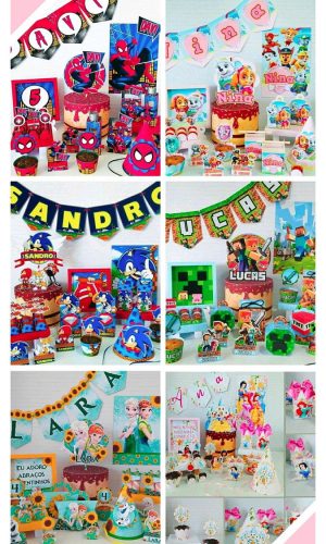 KIT SÓ UM BOLINHO - 6 MODELOS DE KITS - PDF E STUDIO