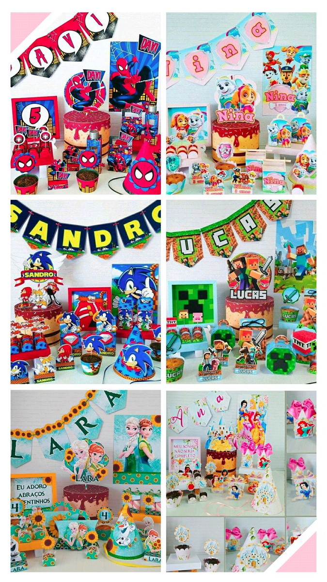 KIT SÓ UM BOLINHO - 6 MODELOS DE KITS - PDF E STUDIO