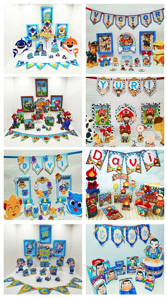 KIT SÓ UM BOLINHO - 8 MODELOS DE KITS - PDF E STUDIO