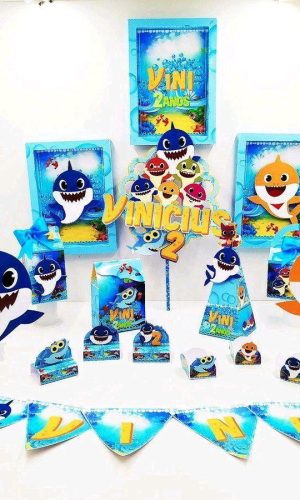 KIT SÓ UM BOLINHO BABY SHARK (#425) - PDF E STUDIO
