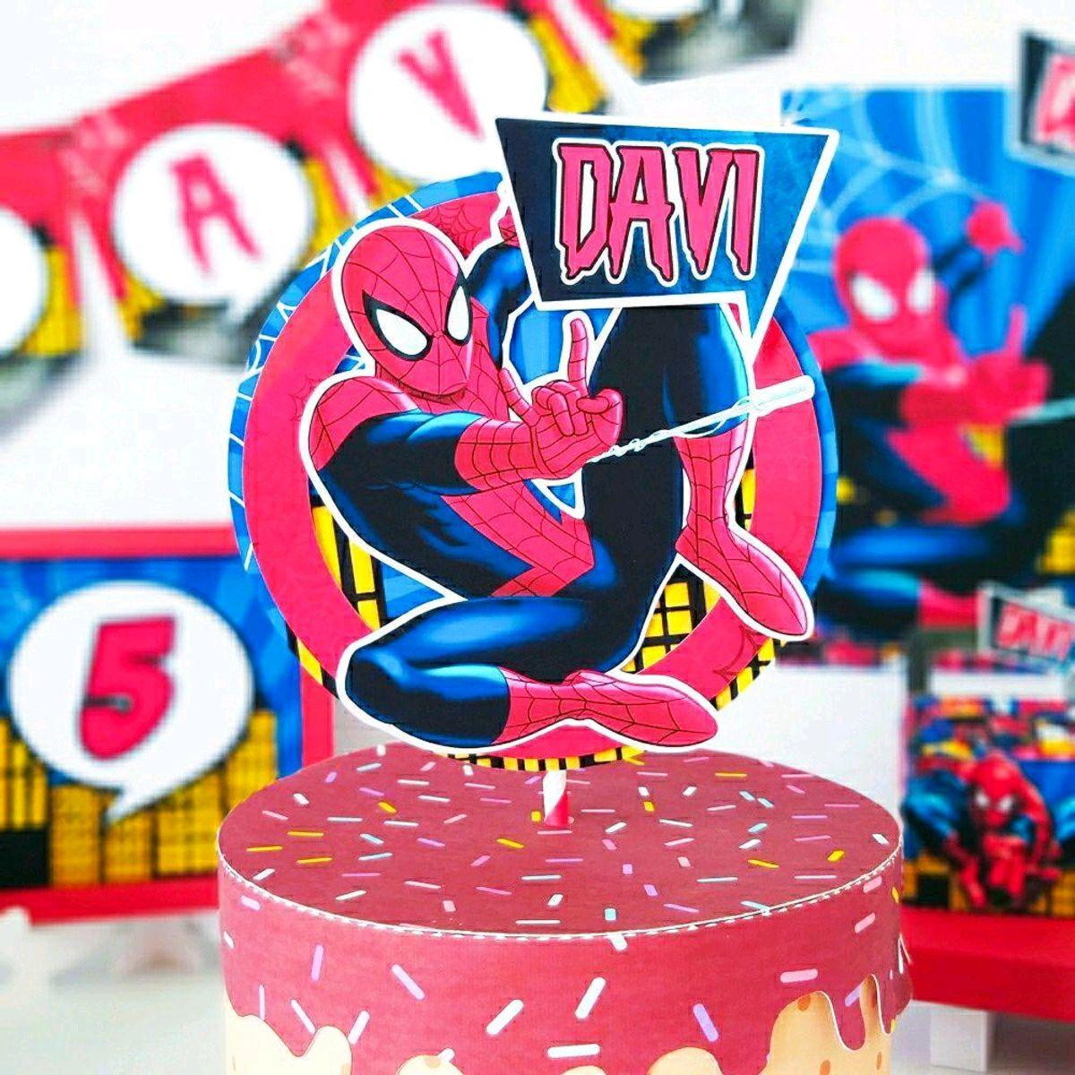 KIT SÓ UM BOLINHO - HOMEM ARANHA (#500) PDF E STUDIO - Imagem 3