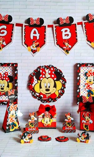KIT SÓ UM BOLINHO - MINNIE VERMELHA (#410) PDF E STUDIO