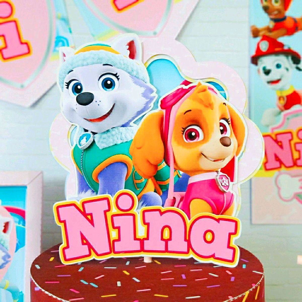 KIT SÓ UM BOLINHO - PATRULHA CANINA ROSA (#517) PDF E STUDIO - Imagem 2