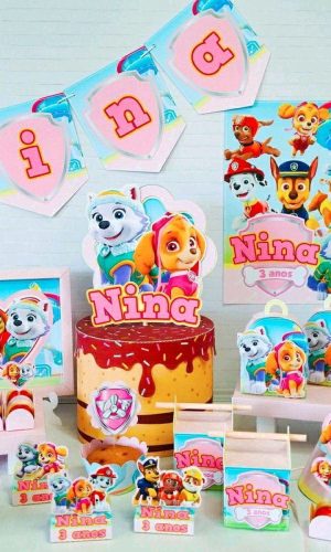 KIT SÓ UM BOLINHO - PATRULHA CANINA ROSA (#517) PDF E STUDIO