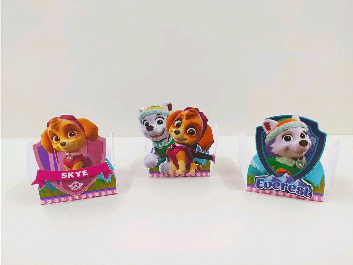 KIT SÓ UM BOLINHO PATRULHA CANINA ROSA (#542) PDF E STUDIO - Imagem 3