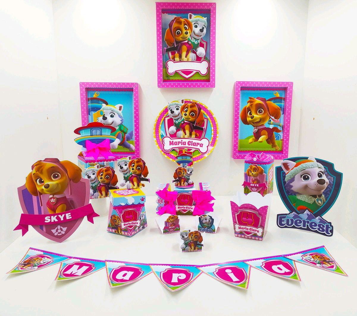 KIT SÓ UM BOLINHO PATRULHA CANINA ROSA (#542) PDF E STUDIO