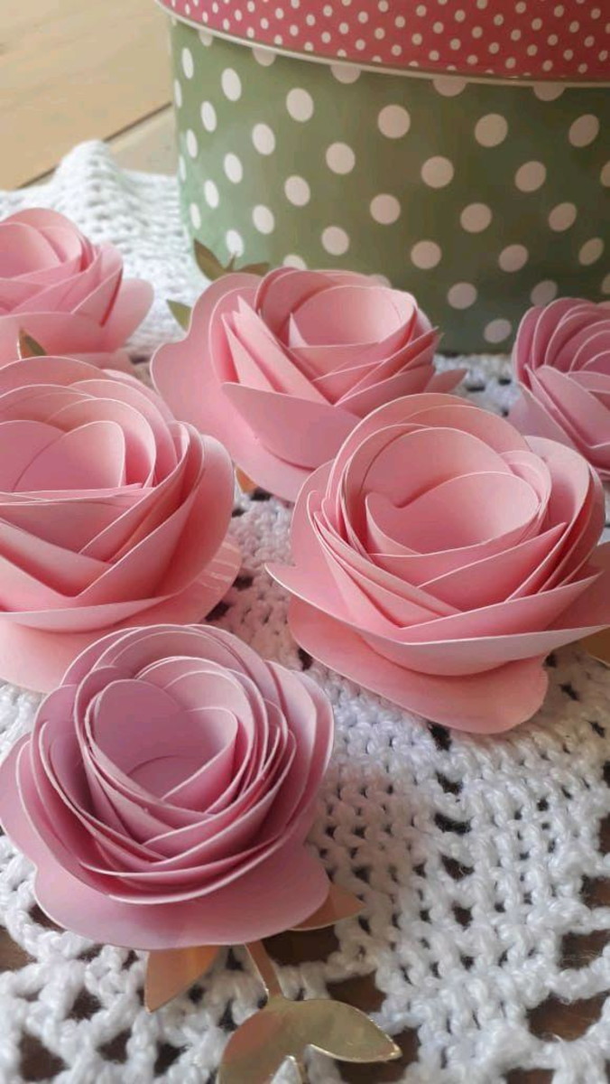 Rosas de papel