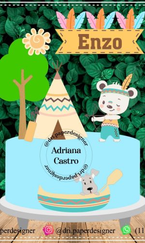Topo De Bolo Animais Da Floresta