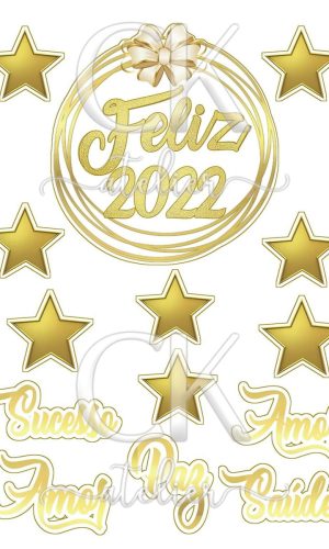 Topo de Bolo Ano Novo