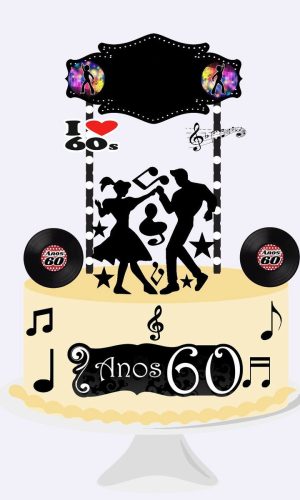 Topo de Bolo anos 60