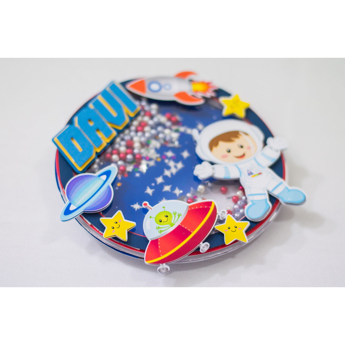 Topo de Bolo Astronauta