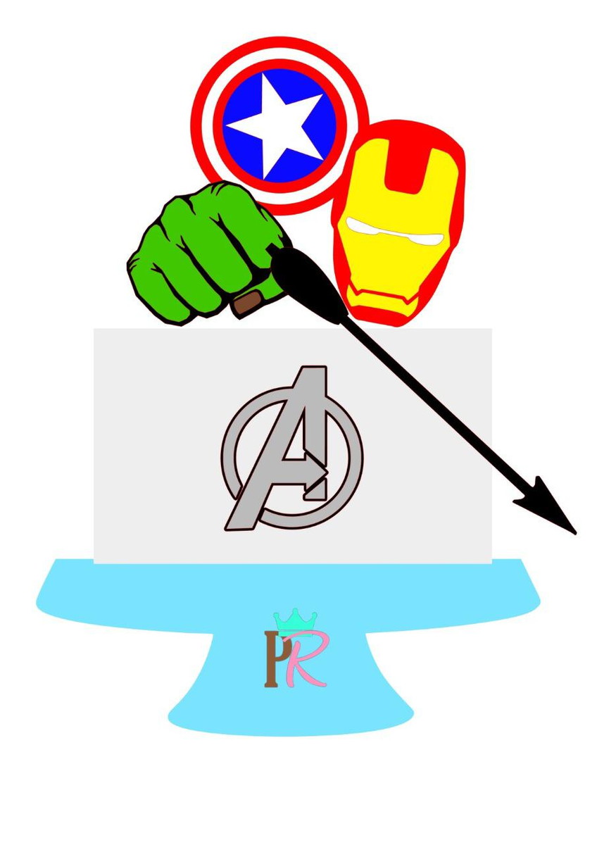 Topo De Bolo Avengers