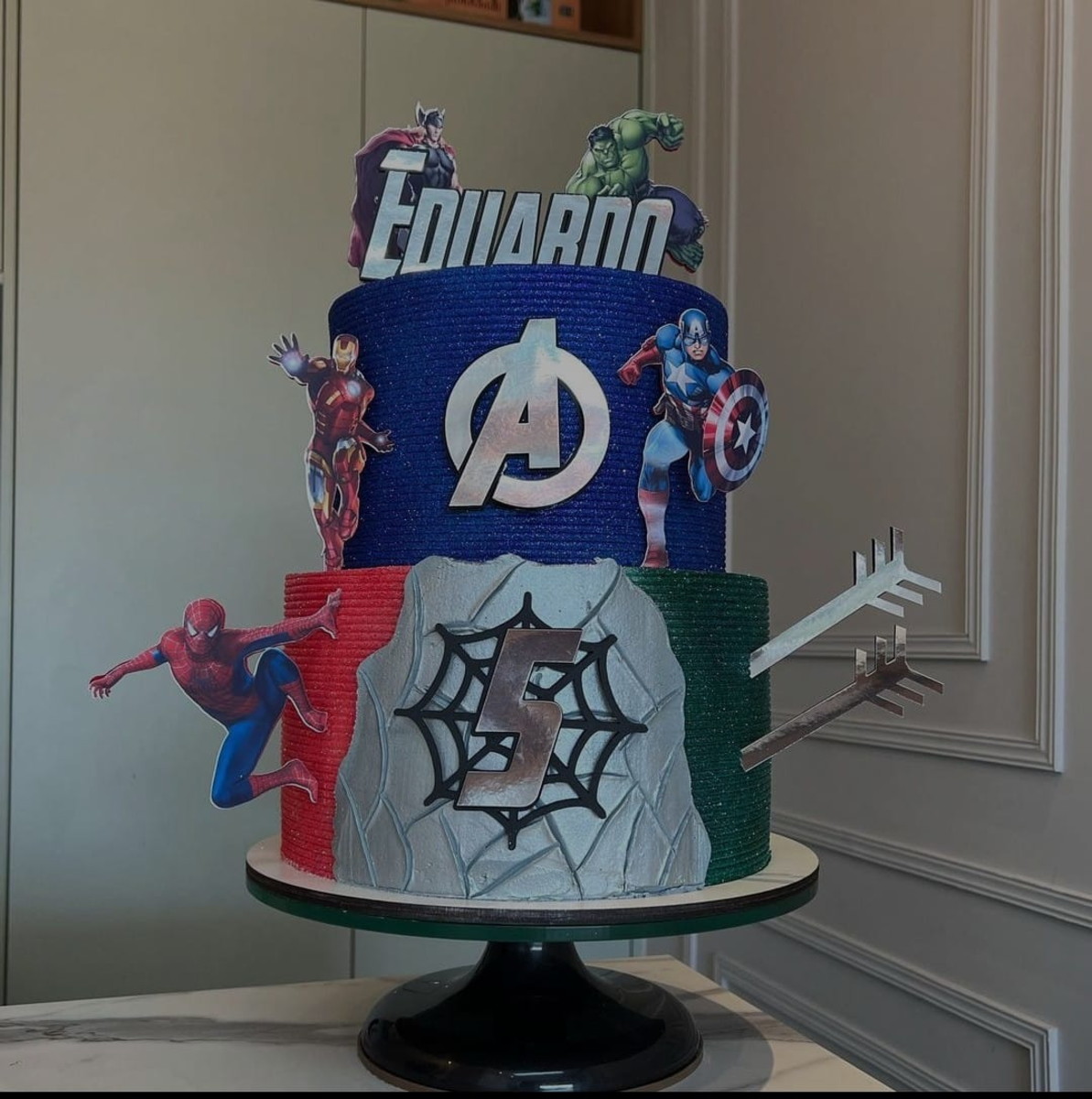 Topo de Bolo Avengers