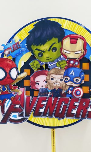 Topo de Bolo Avengers