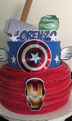 Topo De Bolo Avengers