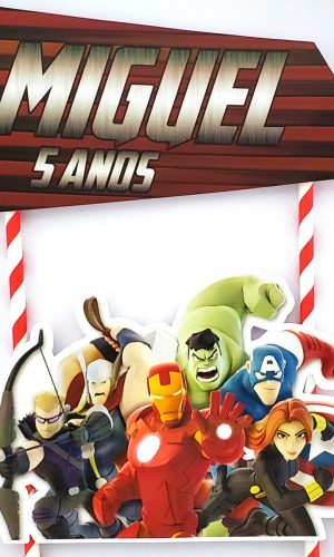 Topo De Bolo Avengers