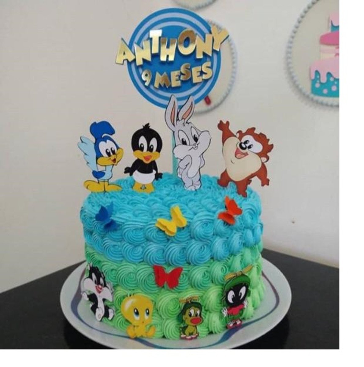 Arquivo de corte topo de bolo - Baby looney tunes