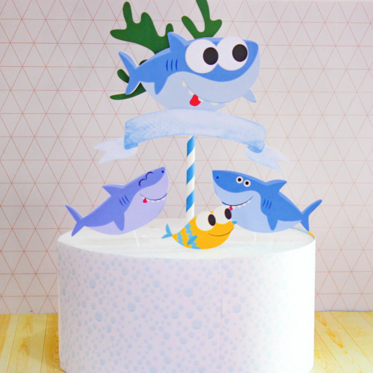Topo de Bolo Baby Shark