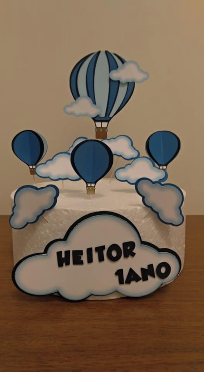 Topo de Bolo Balão - Imagem 3