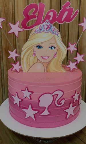 Topo de Bolo Barbie