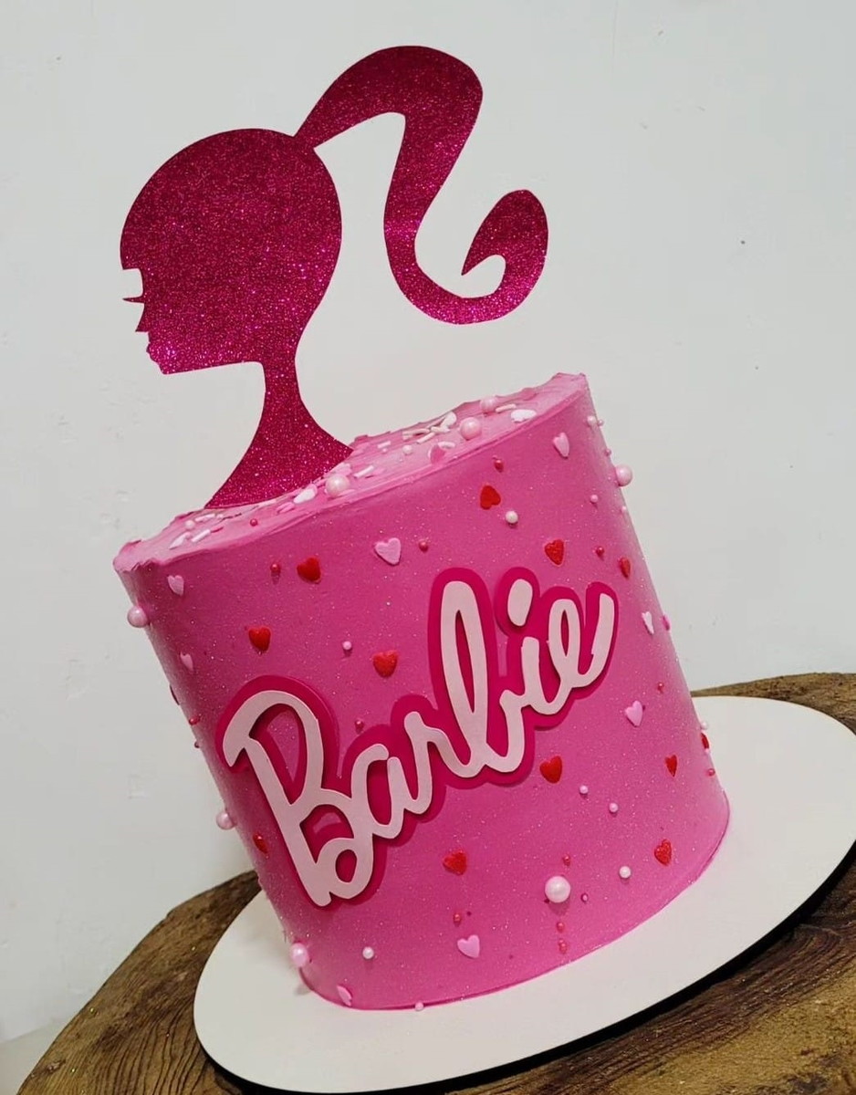 Topo de Bolo Barbie