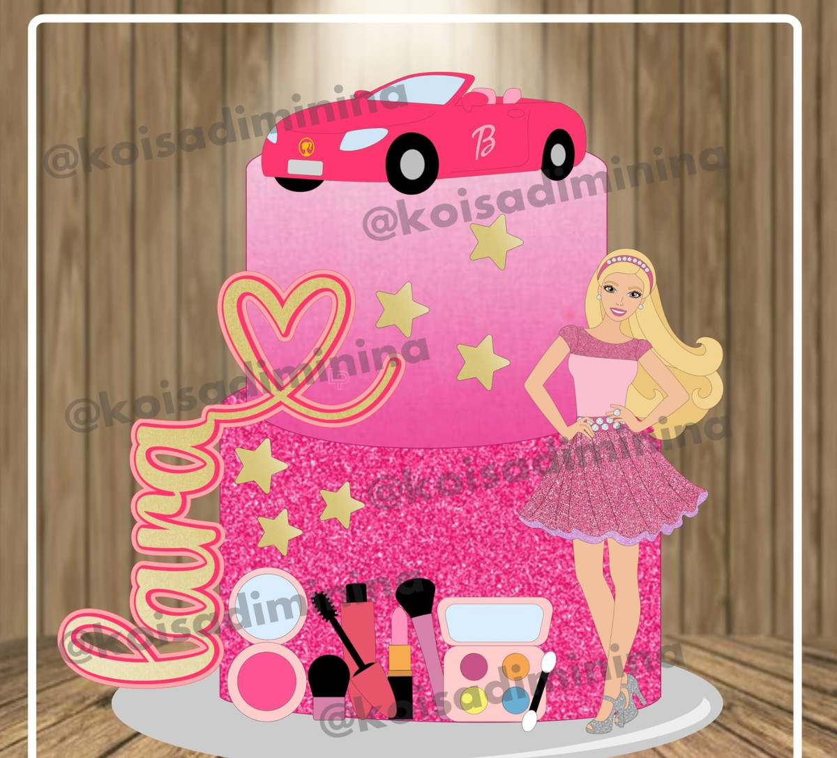 Topo De Bolo Barbie