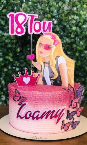 Topo de Bolo Barbie