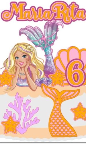 Topo de Bolo Barbie