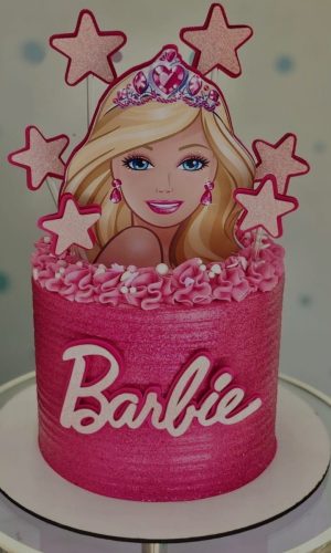 Topo de Bolo Barbie