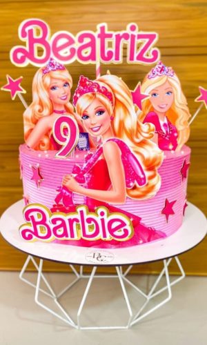 Topo de Bolo Barbie
