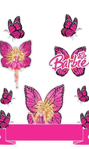 Topo de Bolo Barbie